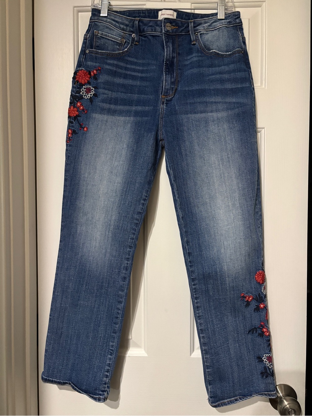 Driftwood Stella Embroidered Jeans - Size 29